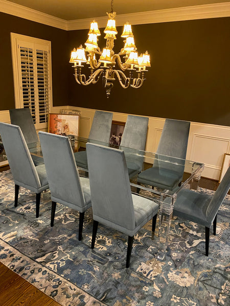 60" Portofino Lucite Dining Table