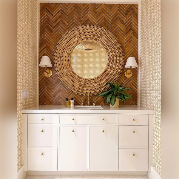 Palecek Kenis Braided Mirror by Dana Smalls Design