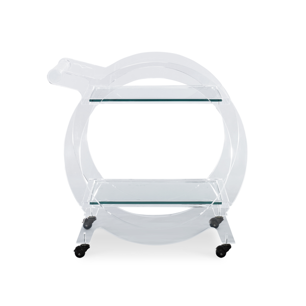 Beverly Lucite Bar Cart