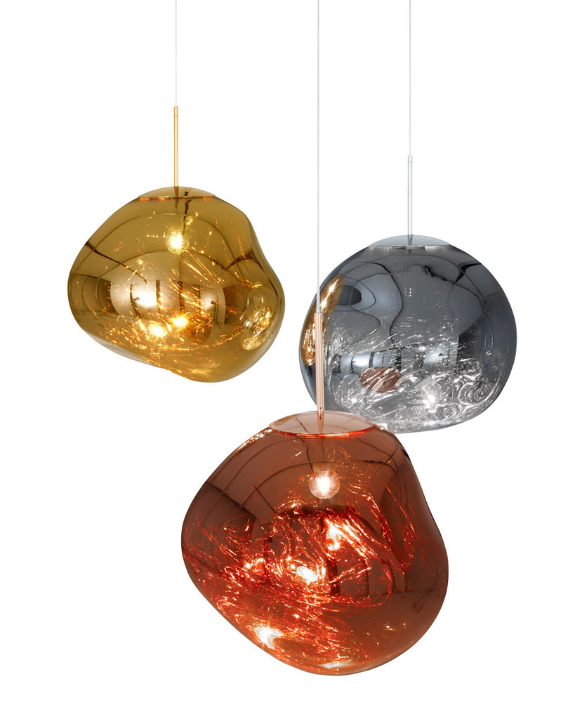 gør ikke instans lys s Tom Dixon Style Melt Pendant - Silver/Gold/Copper - 12" or 16" – Luxe  Furniture Inc