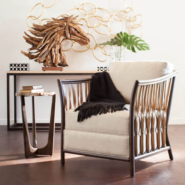 Petrified Wood Tripod Table